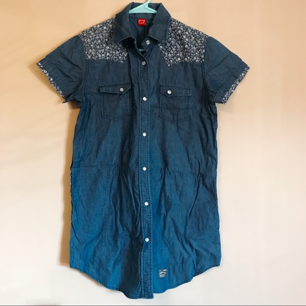 Long Denim Style Shirt